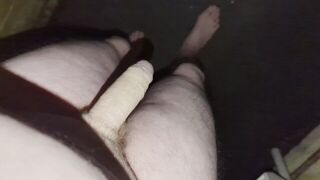 Very cold walking naked and masturbating outside in view of neighbours - porn video