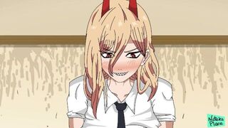 Chainsaw Man Parody Animation Power - porn video