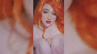 LEAKED Busty Egirl Huge Natural Boobs Exposed and Titfucked - porn video