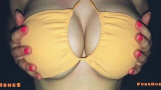 Titfuck in a swimming pool bra - porn video