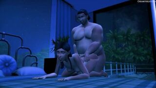 The married couple has fast and passionate sex - porn video